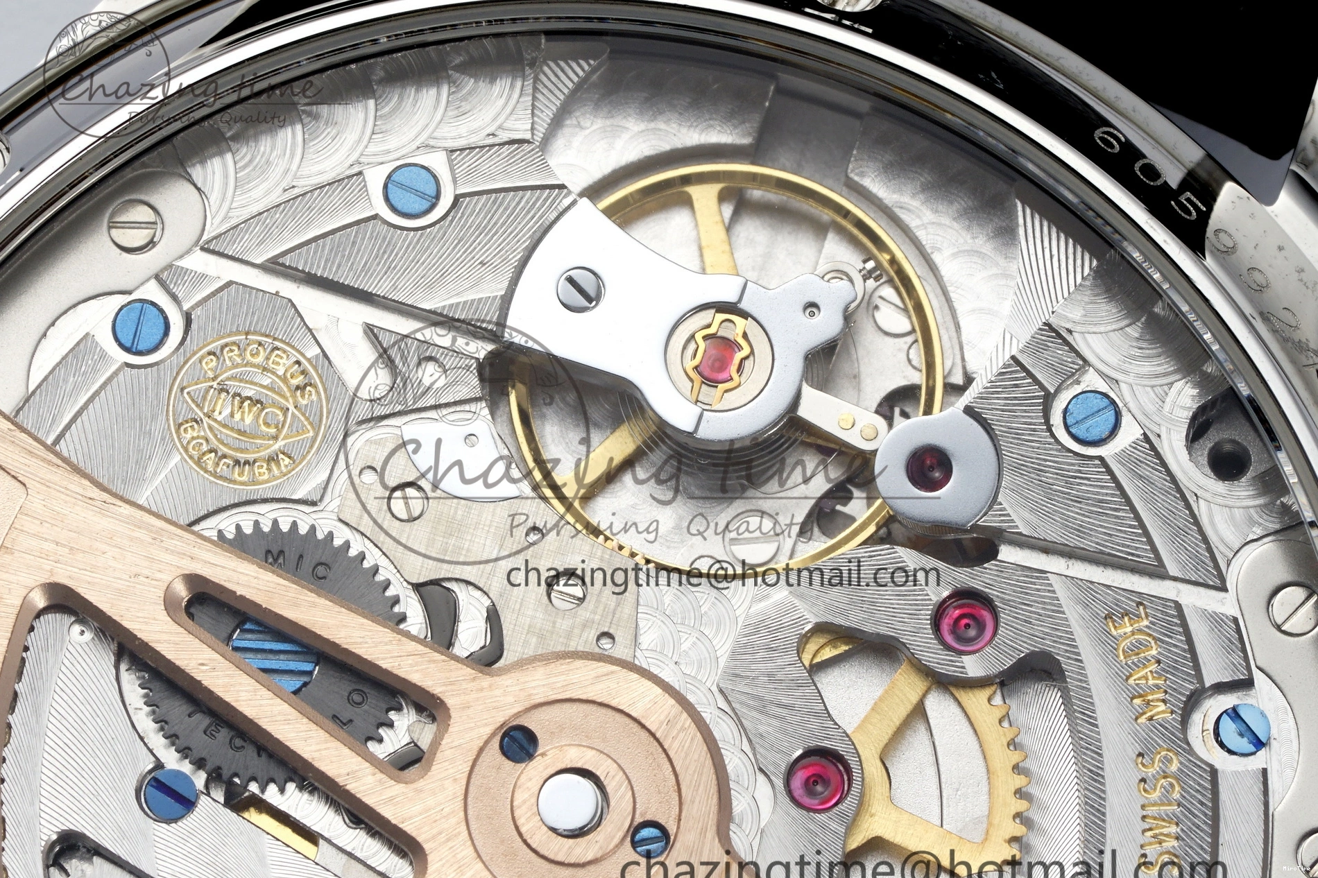 MIROTIME 0323 Bold Portugieser Perpetual Calendar SS 5033 APSF 1:1 Best Edition Blue Dial on Black Leather Strap A52610 Clone 7041